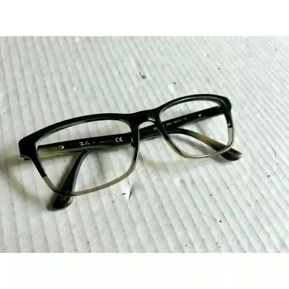 Ray-Ban Eyeglasses RB 5279 5540‎ Gray Horn Fade Square Frame 53-18-145 No…